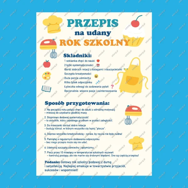 Gazetka - Przepis na udany rok szkolny - obrazek 2