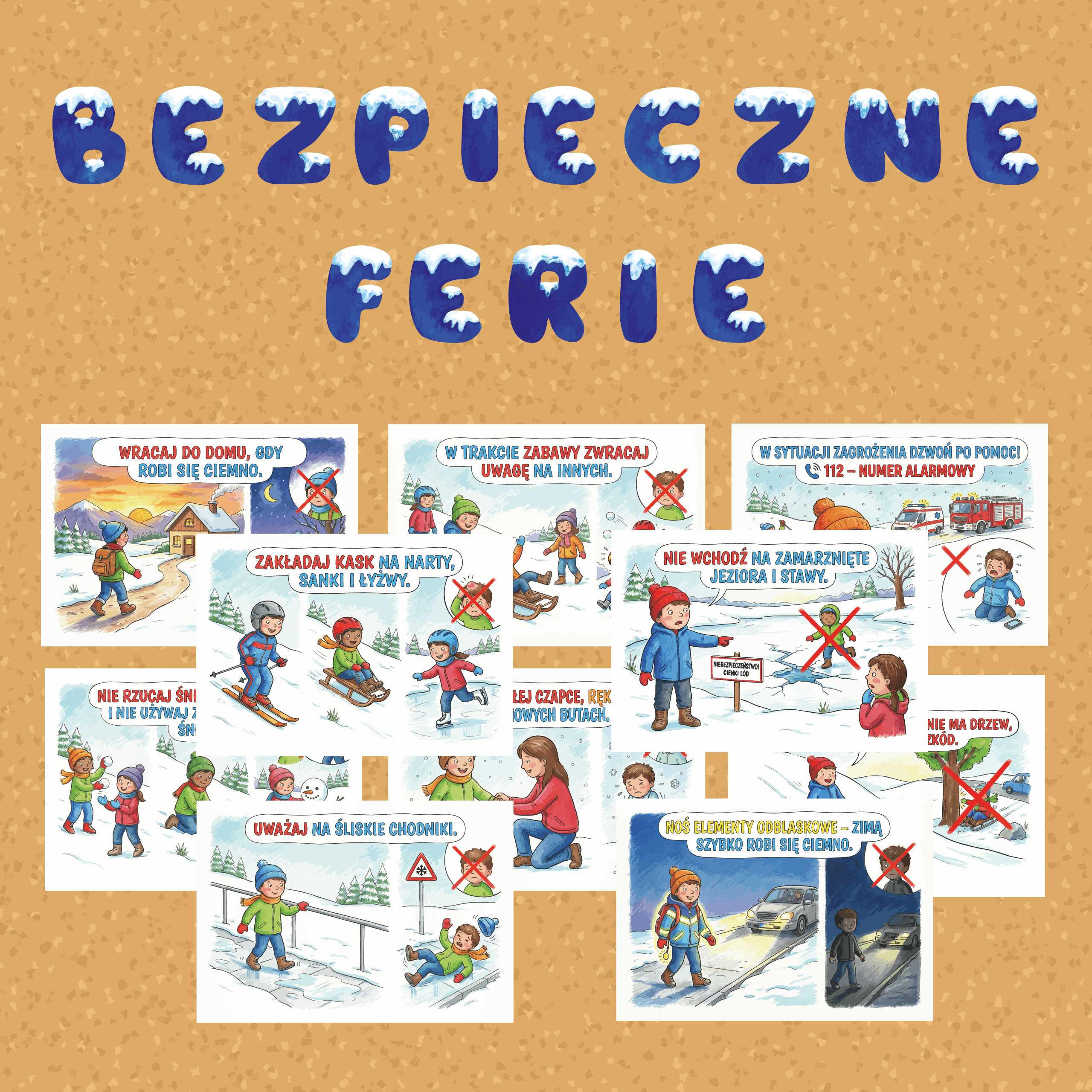 Gazetka "Bezpieczne ferie"