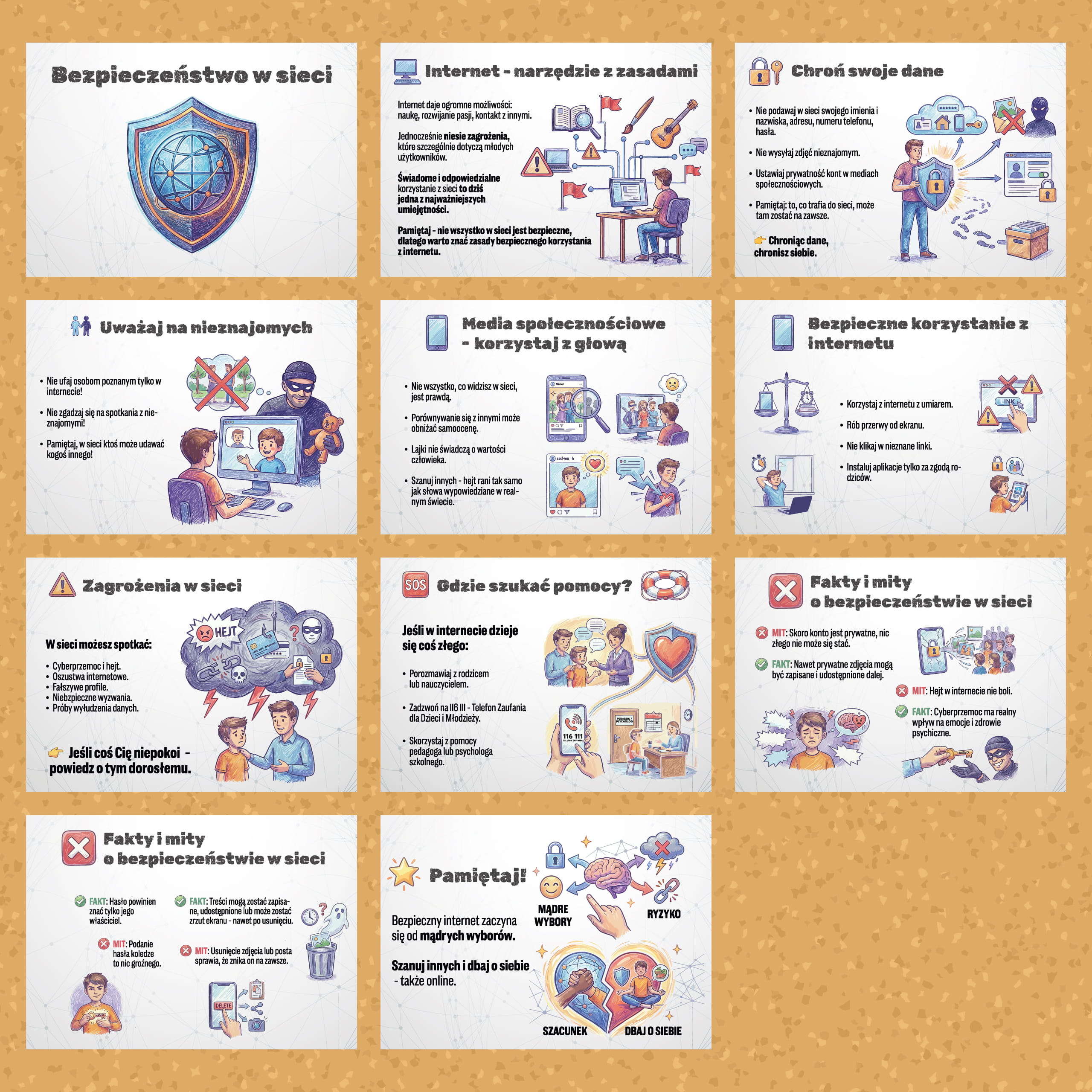 Gazetka "Bezpieczeństwo w sieci"
