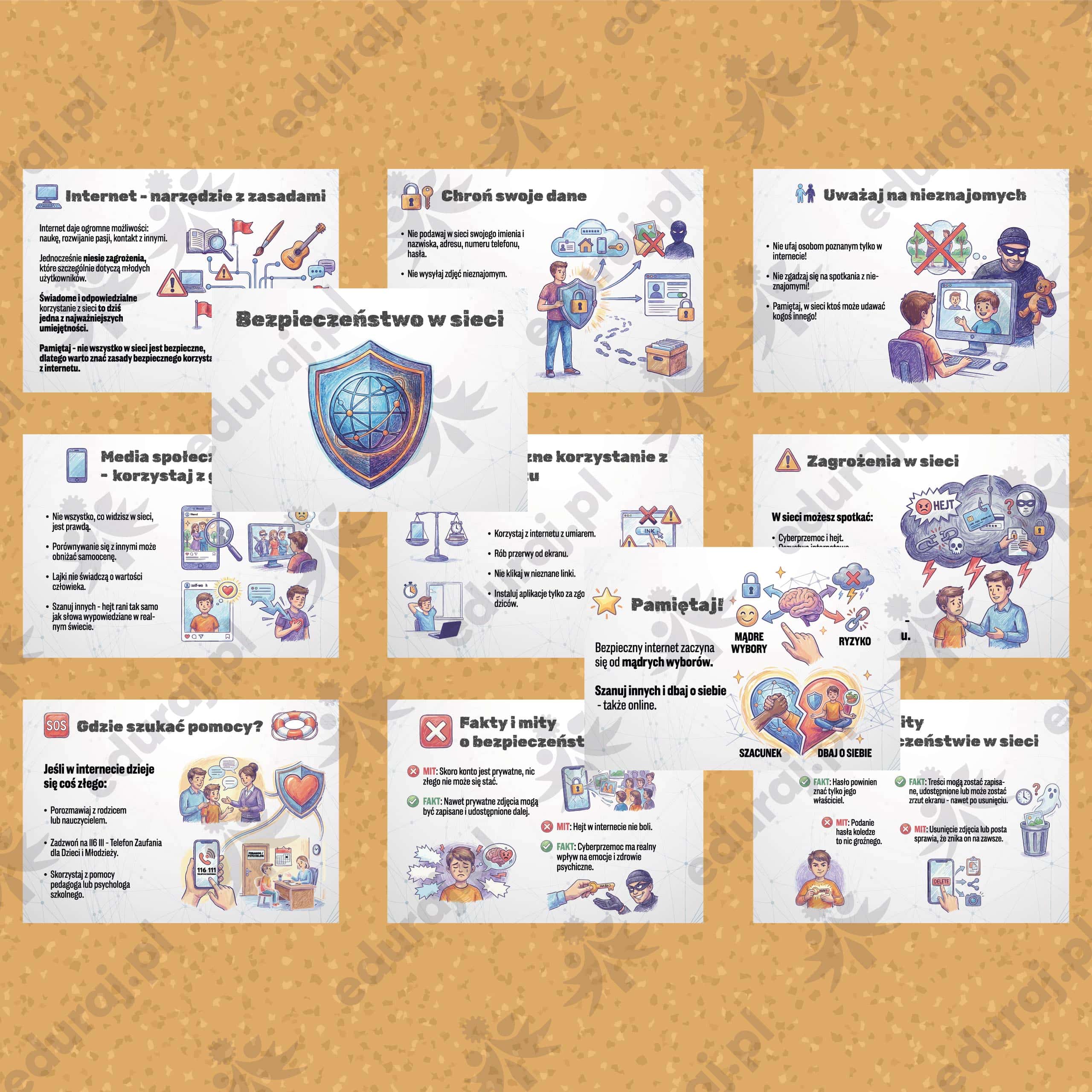 Gazetka "Bezpieczeństwo w sieci"