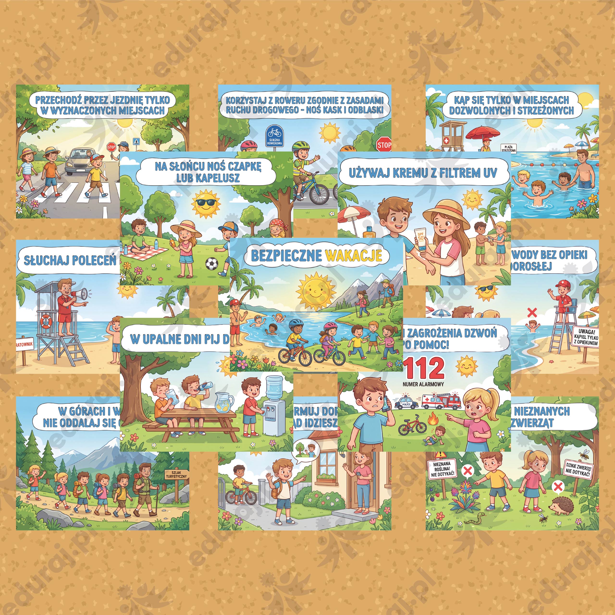 Gazetka "Bezpieczne wakacje"