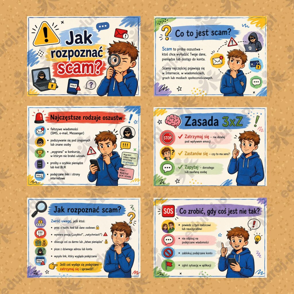 Gazetka "Jak rozpoznać SCAM?"
