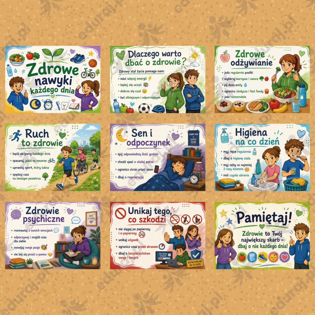Gazetka „Zdrowe nawyki każdego dnia!” + PLAKAT